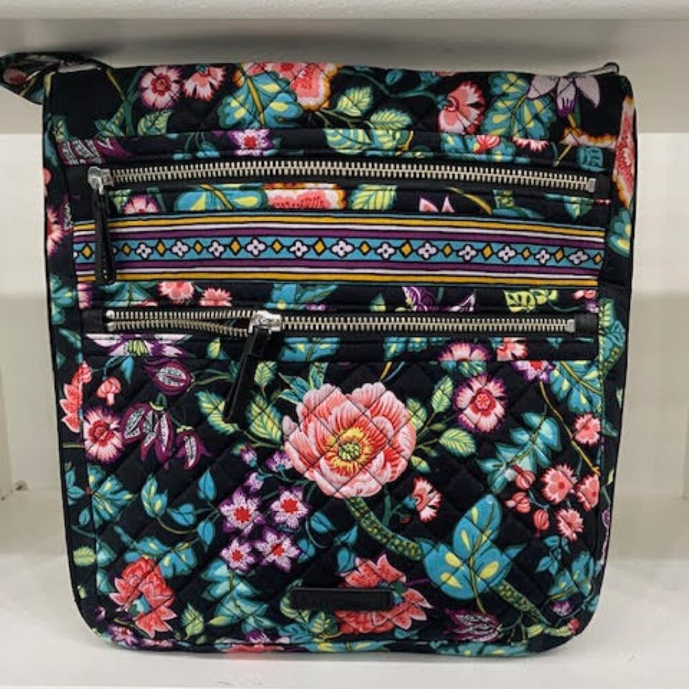 Vera Bradley Iconic Triple Zip Hipster